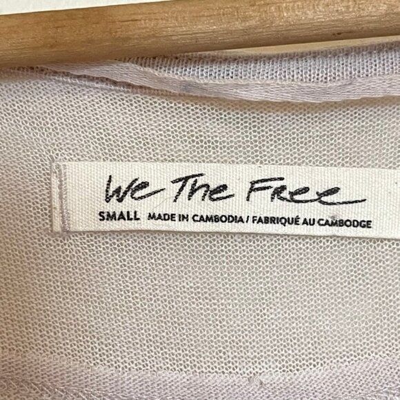 Free People We The Free Morgan Henley Top In Prosecco size Small - Picture 3 of 7